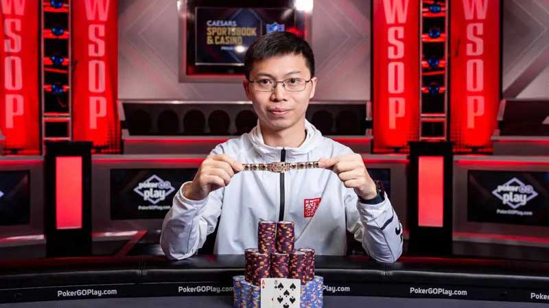 中國選手茅人及 拿到生涯首條WSOP金手鍊 斬獲402,588獎金!