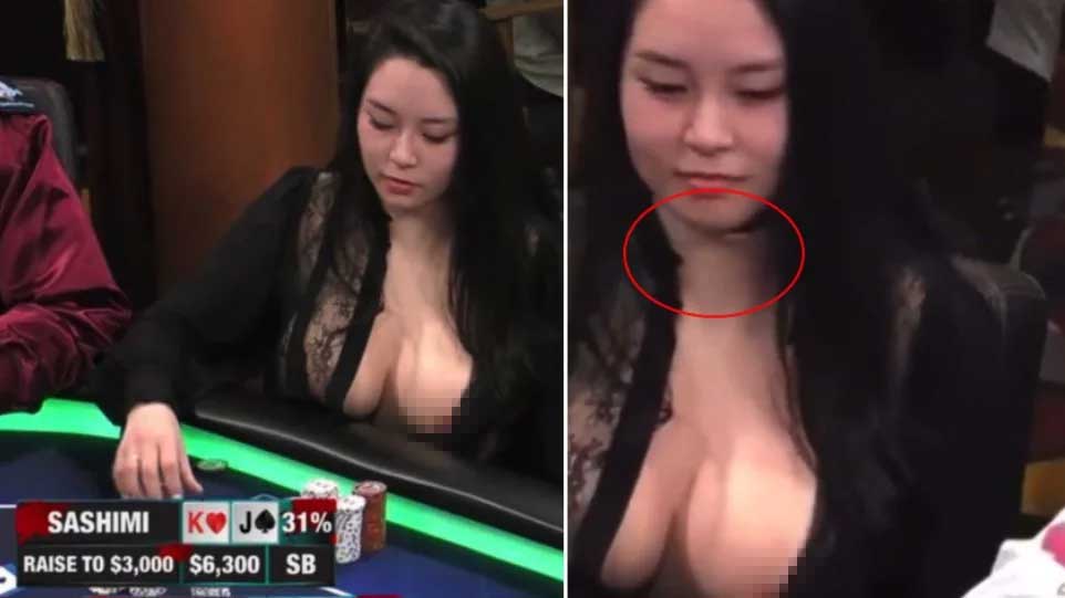 Sashimi撲克女神 在百樂宮撲克室被搶走近30萬！