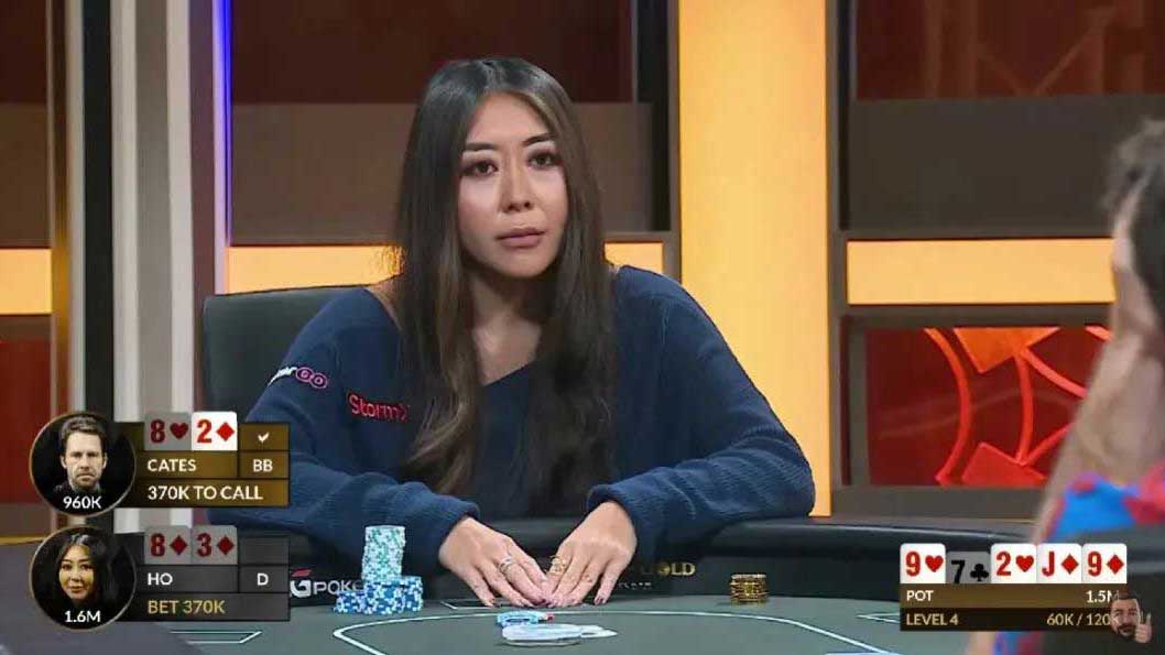 職業女牌手Maria Ho 在黃金遊戲單挑賽對抗Jungleman 詐唬!