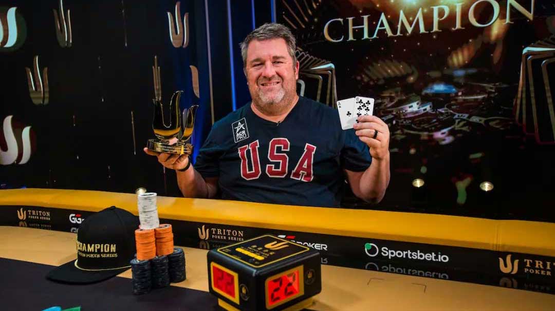 Chris Moneymaker 贏得職涯第一個Triton冠軍頭銜