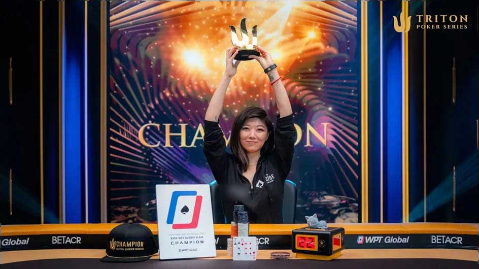 劉璇成為Triton撲克賽首位女性冠軍 華裔美女逆風翻盤創歷史